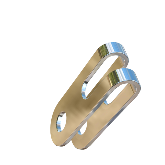 Titanium Allied Titanium Double Jaw Toggle for 13mm (1/2 inch) Clevis Pin, 51mm (2 inches) pin to pin